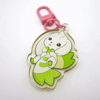 Terriermon/Lopmon Glitter Charm (Double-Sided)