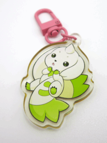 Terriermon/Lopmon Glitter Charm (Double-Sided)