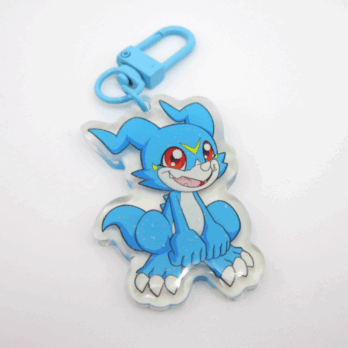 Veemon Glitter Charm