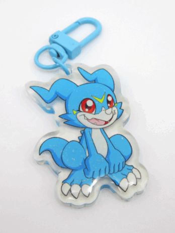 Veemon Glitter Charm