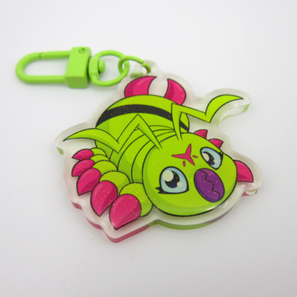 Wormmon Glitter Charm